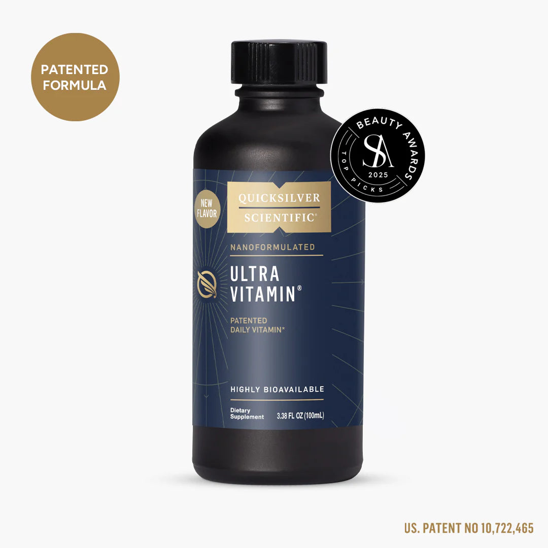 Quicksilver Scientific Ultra Vitamin nanoformulated liquid, black bottle, 3.38 fl oz, new flavor