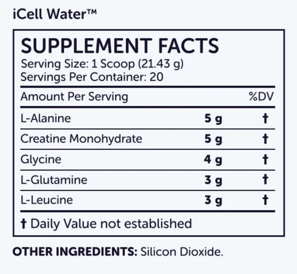 icell packet supplement facts