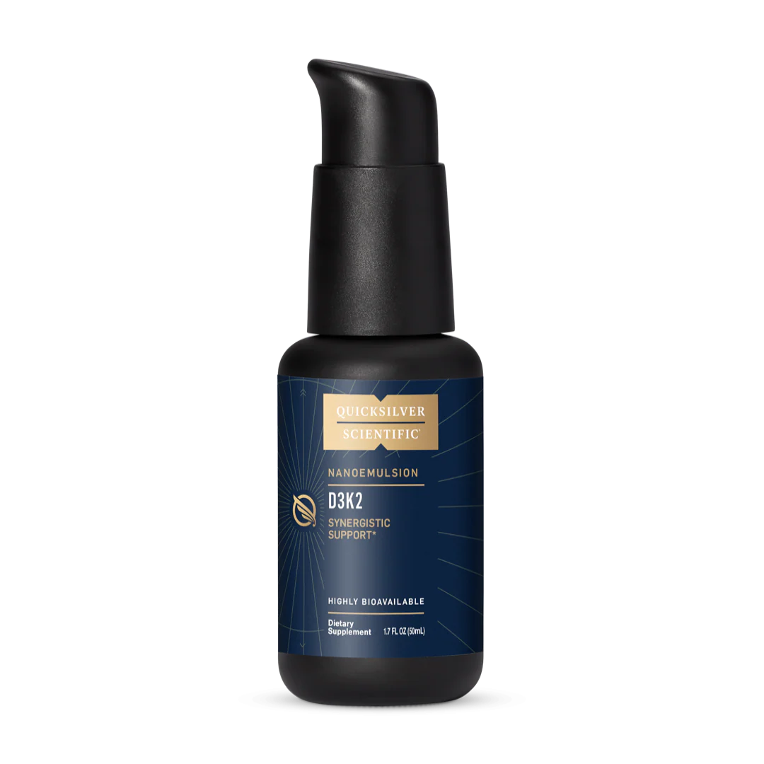 Quicksilver Scientific D3K2 nanoemulsion pump bottle, 1.7 fl oz