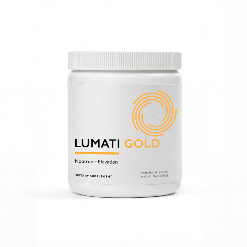 Lumati Gold Premium Nootropic supplement container