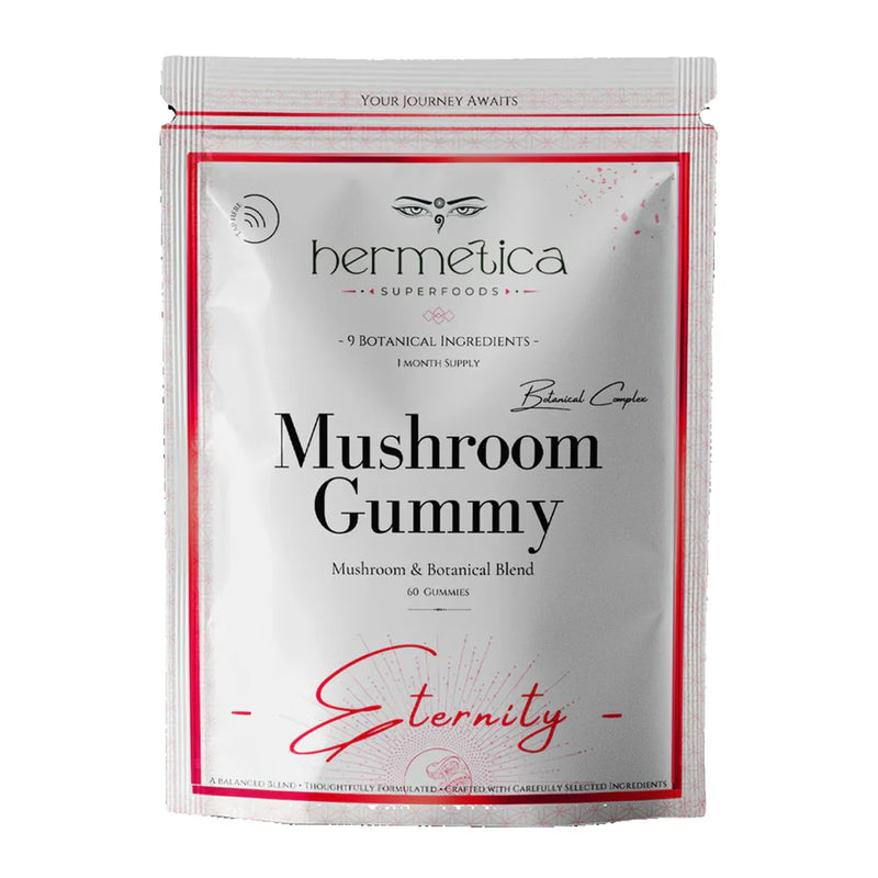 Hermetica Superfood Mushroom Gummies gummies bottle