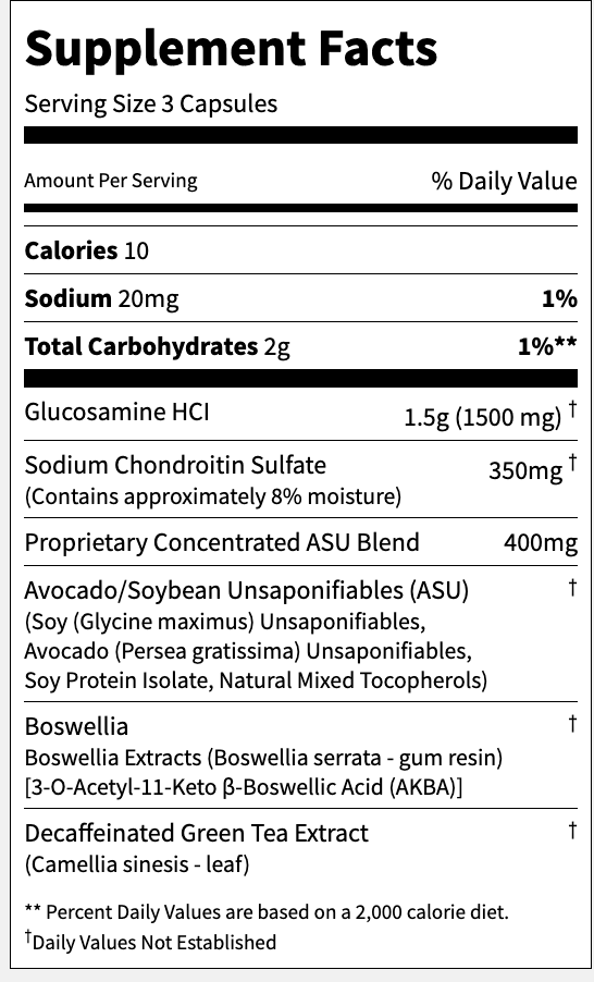 Cosamin® ASU Joint Health Supplement (90 Tablets)