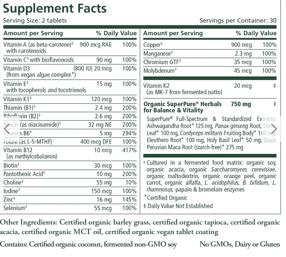 Pure Synergy- Vitamin Vitality for Men