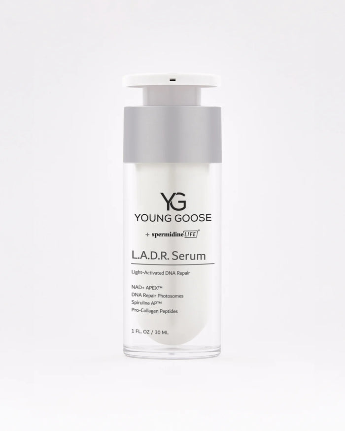 Young Goose L.A.D.R. Serum light-activated DNA repair with spermidineLIFE, 1 fl oz airless pump